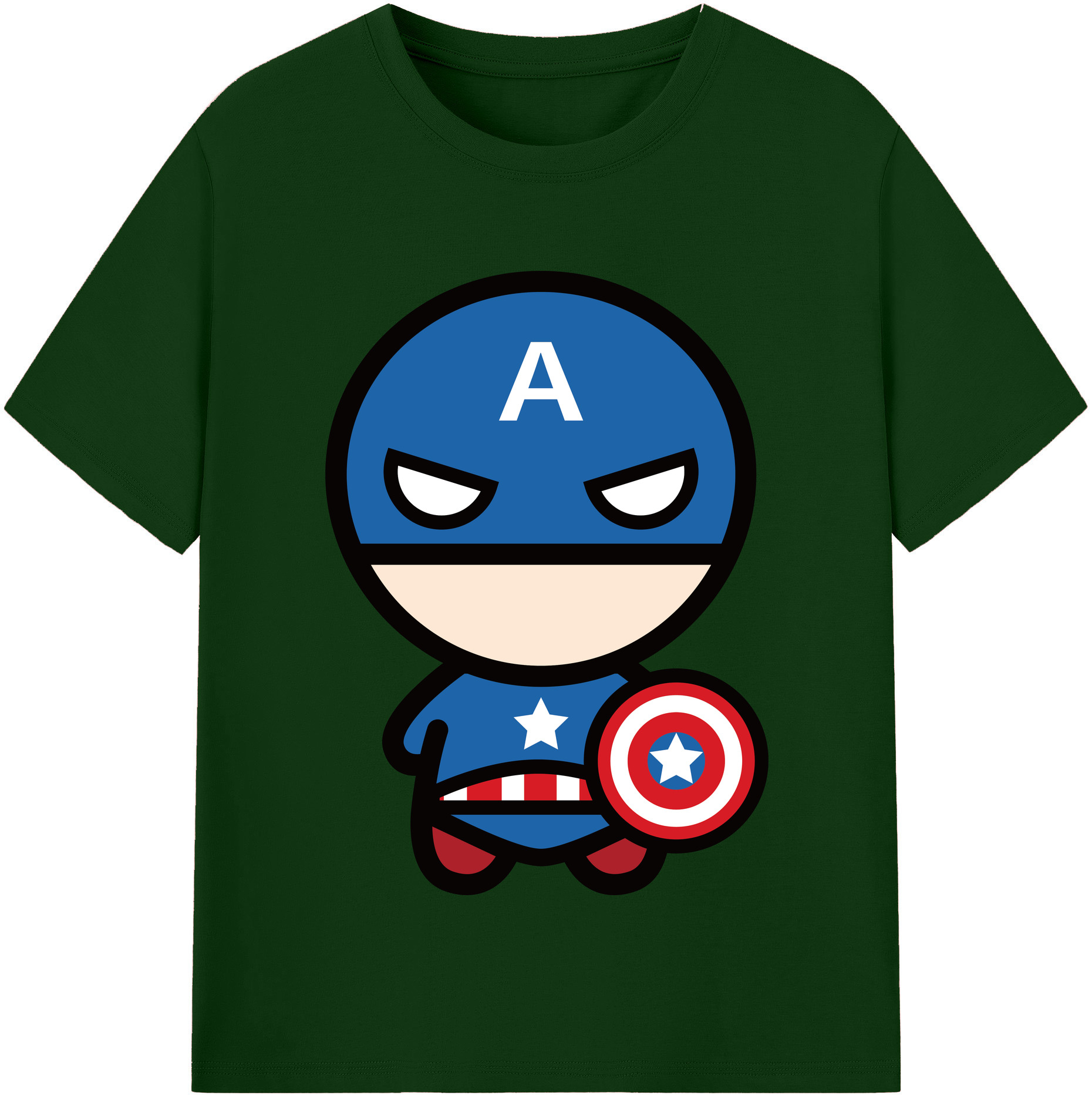 （画像用） アベンジャーズ The Avengers 綿100％半袖Tシャツ（フロントプリント）